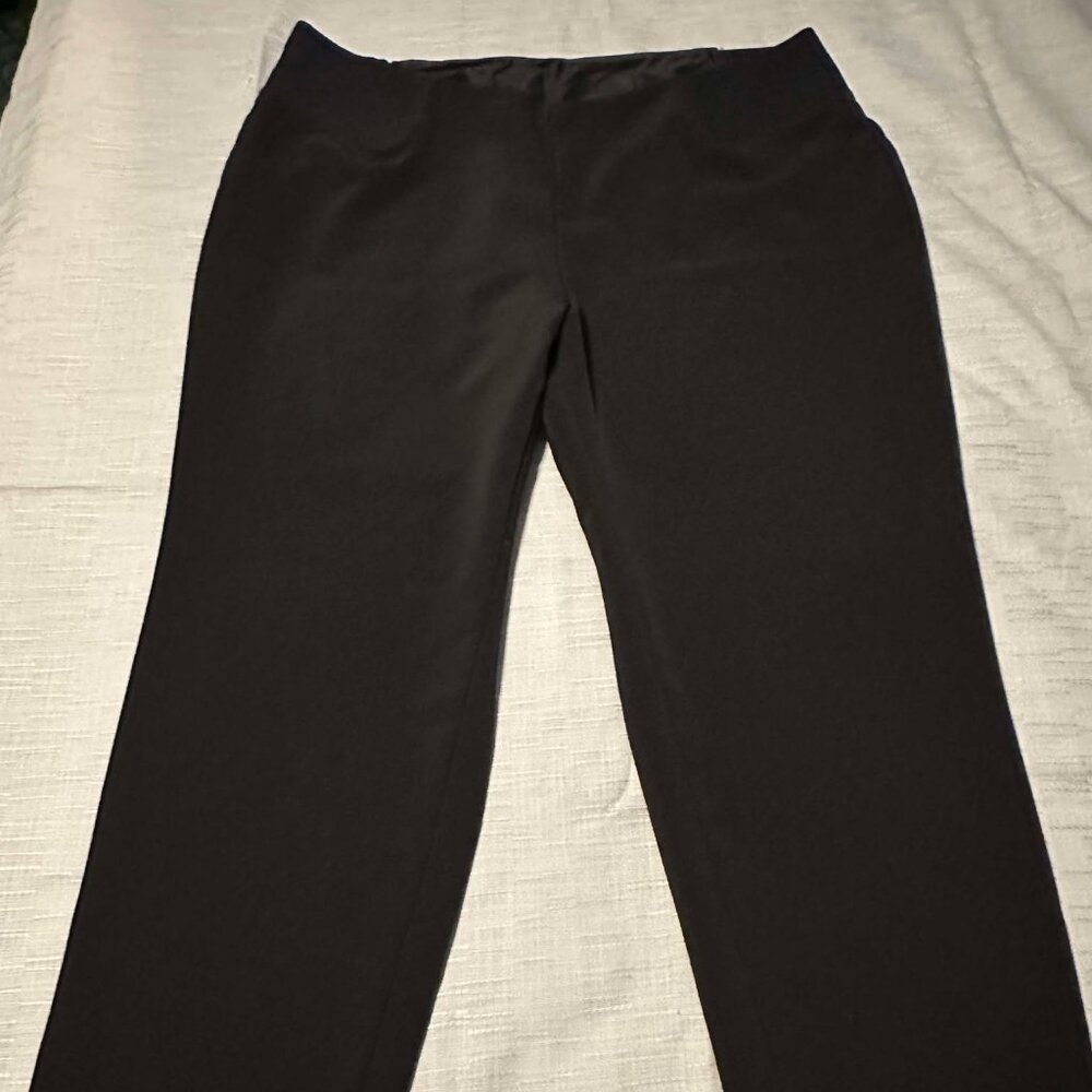 Kim Rogers 20W Short Black Pull on Pants